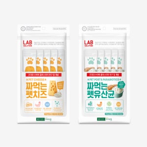 [체험팩] 건국대학교펫 짜먹는 펫치즈 펫유산균 강아지 고양이 영양간식 파우치 세트 12g x 10개입