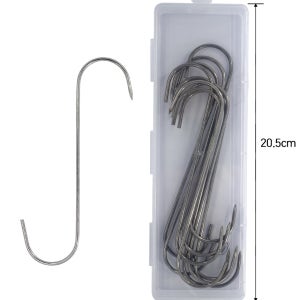 S자 고기걸이 바베큐 꼬치 훈제 삼겹살 통닭 걸이 스텐 통닭 훈연 네이처네스트