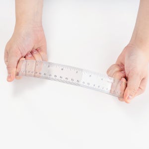 구부러지는 플라스틱자 30cm자 눈금인치자 휘어지는자