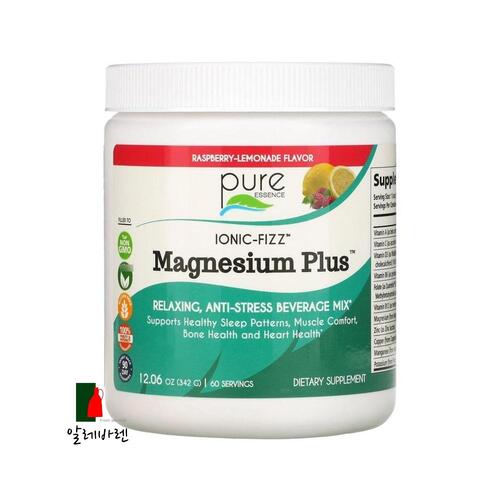 <b>PureEssence</b> 마그네슘 플러스 라즈베리 레모네이드맛 342g