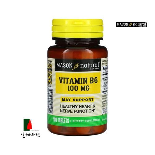 메이슨네츄럴 <b>비타민B6</b> 100mg 100정