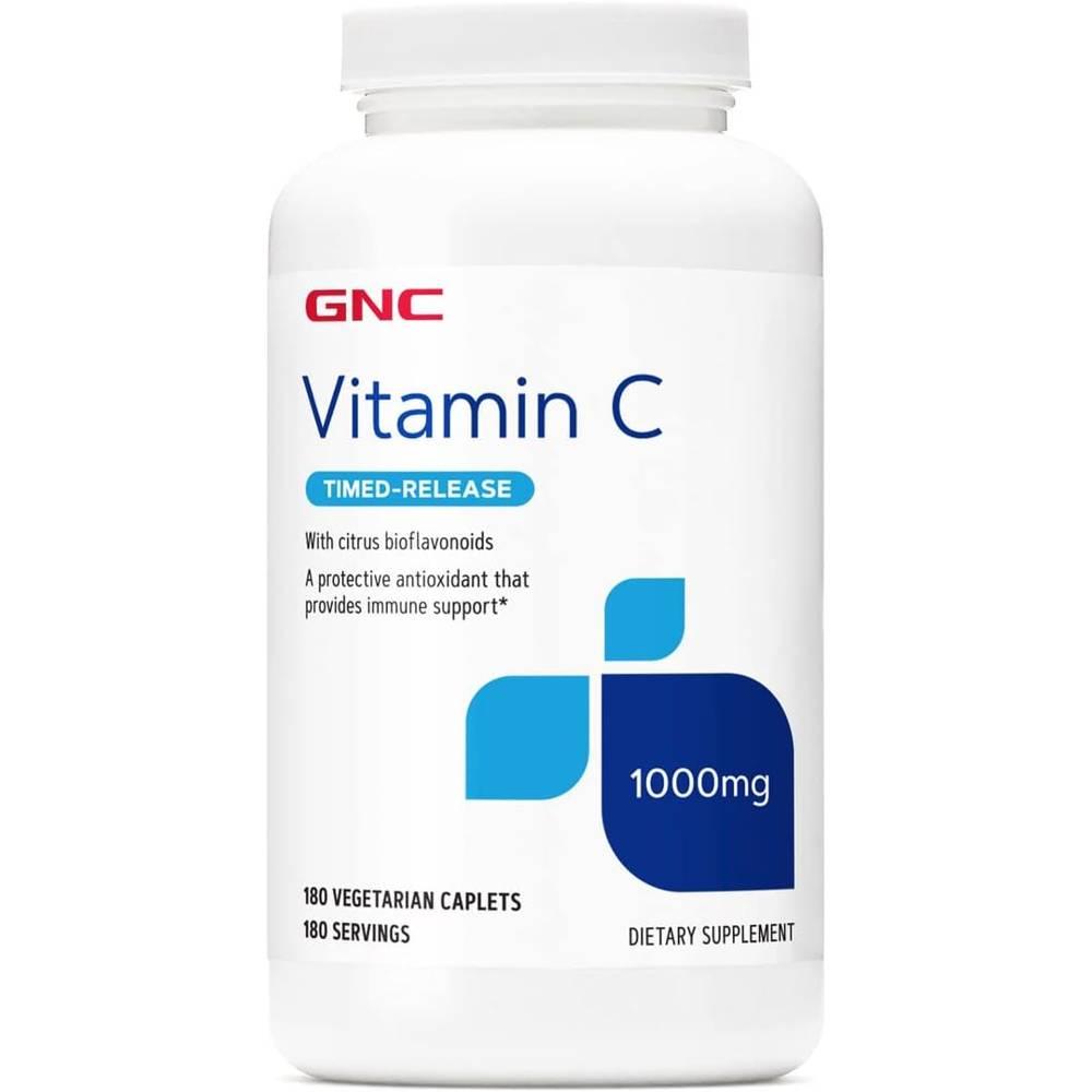 지엔씨 <b>비타민</b>C 1000mg 바이오플라보노이드 <b>타임드릴리즈</b> 180정 GNC