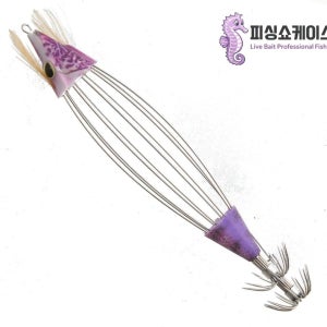 라이브 베이트 프로 생미끼 에기 갑오징어 문어 쭈구미 두족류 퍼플, 11.5cm