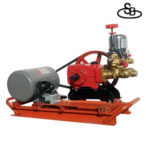 SB 모터식 동력분무기 220V/단상 (3마력) 고압분무기 헤드80A