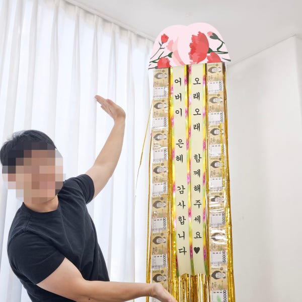 용돈박스 돈 현금 벼락 환갑 칠순 이벤트 설날 부모님 머니박스 카네이션 어버이