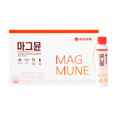 마그뮨 마시는 액상 마그네슘 눈밑떨림 유한양행 15개입X1통