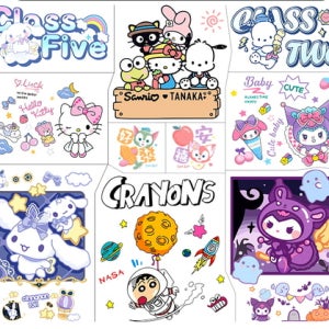 고양이 만화 캐릭터 열전사지 전사필름 의류diy 에코백 전사지 리폼 열접착식 패치 스티커