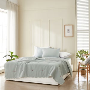 스파클링 양면 스노우리플 여름이불 단품/세트 먼지없는 항균케이홈데코 5칼라