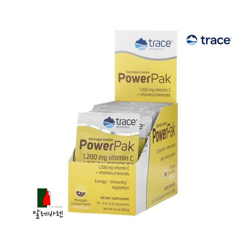 트레이스미네랄 일렉트로라이트 파워팩 <b>파인애플 코코넛</b>맛 30팩 각 6.1g