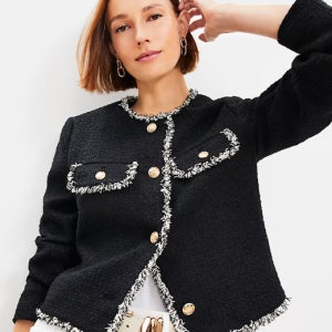 로프트 크롭 트위드 자켓/ Loft Cropped Tweed Jacket