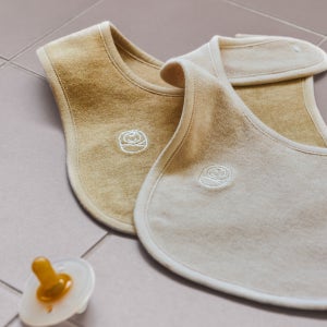 천연염색 테리빕 네츄럴빕 보송 아기턱받이