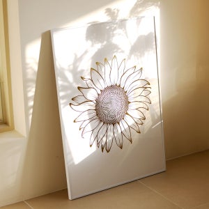 대형 해바라기 그림 액자 거실 현관 인테리어 돈 들어오는 집들이 선물 개업 결혼 사진 A1
