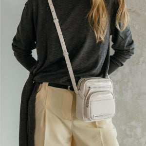 [마르헨제이] 루이백 여성 미니 크로스백 비건레더 휴대폰가방 실버 4컬러