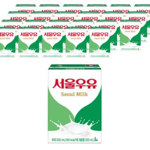 서울우유 멸균 흰우유 200ml 48팩 1BOX 대용량