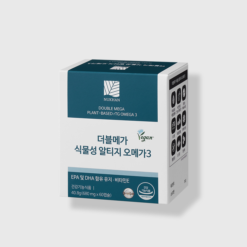 뉴칸 더블메가 식물성 알티지 <b>오메가3</b> 900mg(30일분)