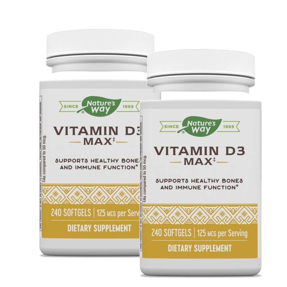 네이처스웨이 <b>비타민D3</b> 맥스 240소프트젤 2개 Nature’s Way <b>Vitamin D3</b> Max