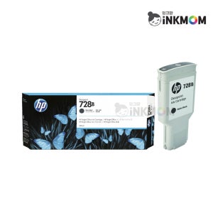 3WX30A (HP 728B) (F9J68A 후속모델) 매트검정 정품잉크 디자인젯 T730