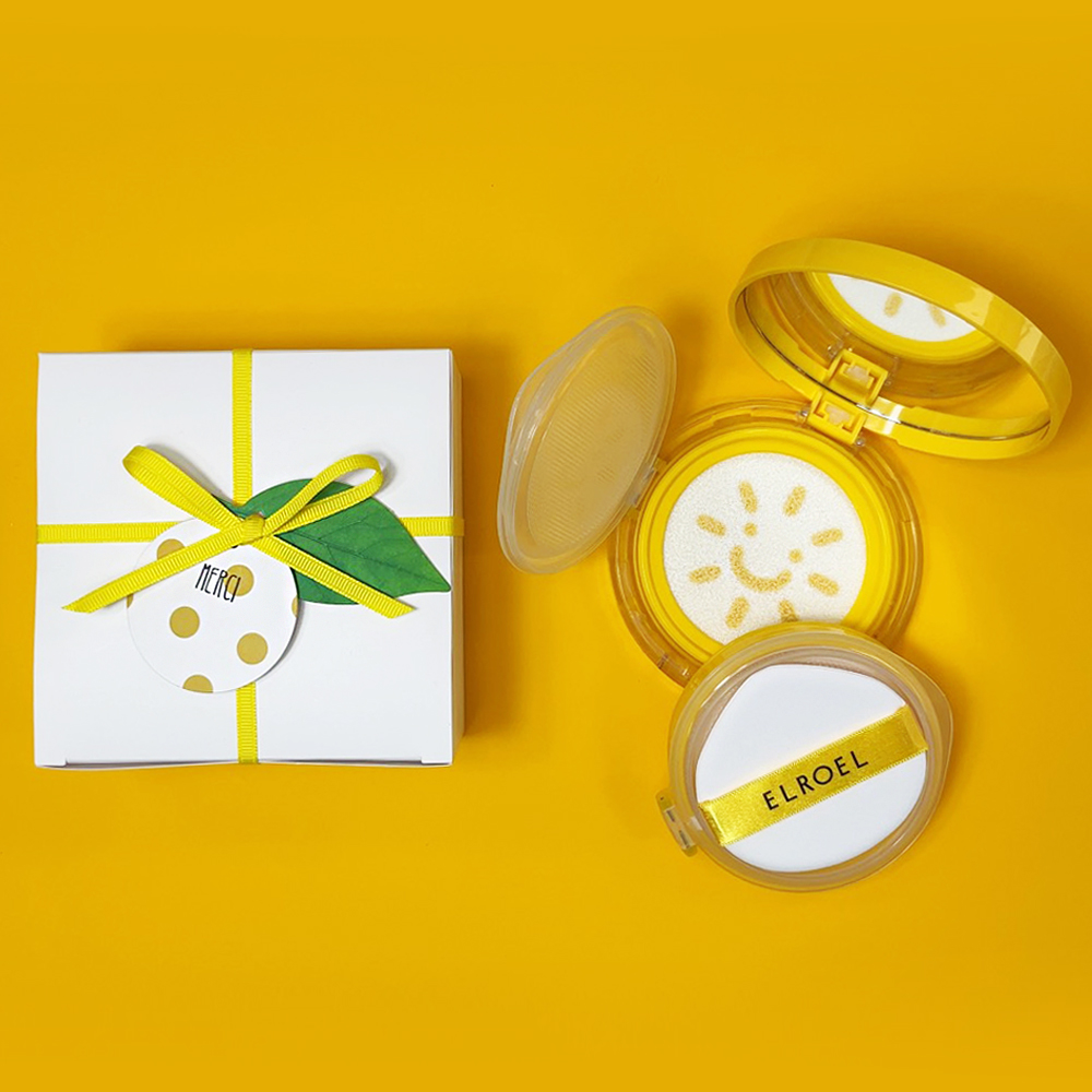 [선물포장+쇼핑백] 엘로엘 팡팡 선쿠션 본품+리필 빅 S8 감사택