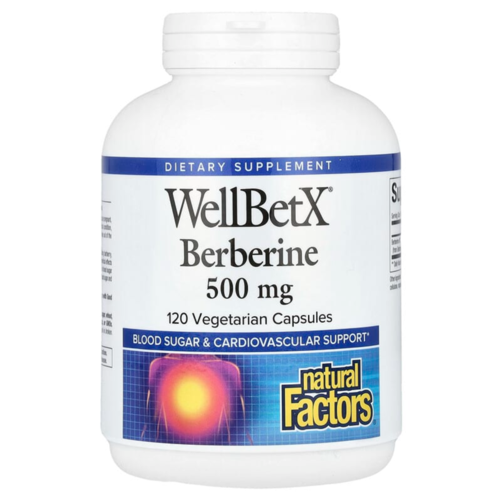 내추럴팩터스 <b>WellBetX 베르베린</b> 500mg 120캡슐