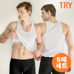 트라이속옷 남성 민소매 런닝 5매 세트 464612