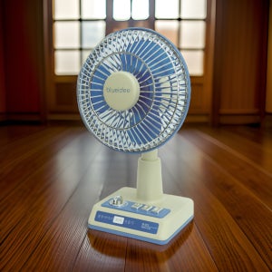 블루아이디 꼬마 무선 레트로 선풍기 탁상용 캠핑용 저소음 아날로그 감성