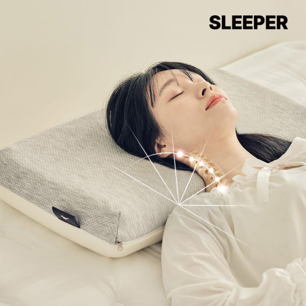 슬립퍼 SLEEPER 슬립퍼 거북목 일자목 목디스크 낮은 메모리폼 경추베개