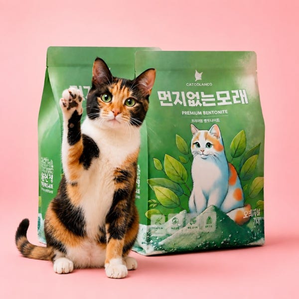 먼지없는모래 오리지날 벤토나이트 고양이모래 14kg