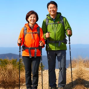 튼튼한 등산스틱 접이식 노르딕워킹 스틱 등산용 지팡이 등산폴대 트레킹폴 두랄루민 7075