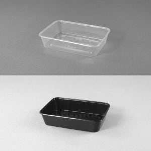 BW 고강도 죽용기 B500(직사각형) 500세트 파스타 샐러드 포장 배달