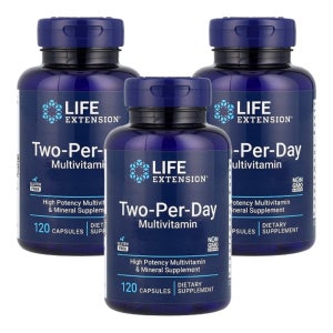 (아이허브) 라이프익스텐션 3개X 투 퍼 데이 종합비타민 V2 캡슐 120정 해외직구