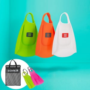 DMC 슈퍼핀 수영 훈련 오리발 숏핀 망사가방 키링 증정