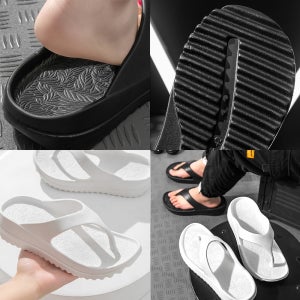 쏭이네 굽있는쪼리 커플 말랑 폭신 경량 소프트 쿠션좋은 키높이 푹신한 조리 쪼리 슬리퍼