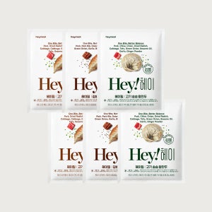 헤이밀 고기만두세트 350gx6팩 (고기 갈비 왕만두 각2팩)
