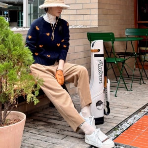 간절기 스웨이드 여자 골프 팬츠 바지 빅사이즈 여자골프웨어