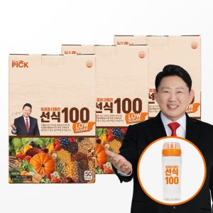 [쉐이커 증정] 래오이경제 더힘찬 선식 100 로우슈거 저당 아침 식사대용 곡물 분말 30g, 50포, 3개