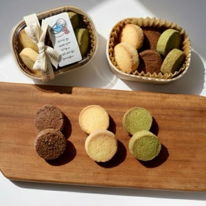 수제 쿠키 답례품 사브레 디저트 결혼식 회사 행사 어린이집 시보 승진 퇴사 선물 (세트B)