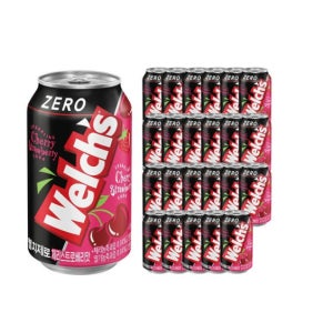 웰치스 체리스트로베리맛,제로 355ml 24캔