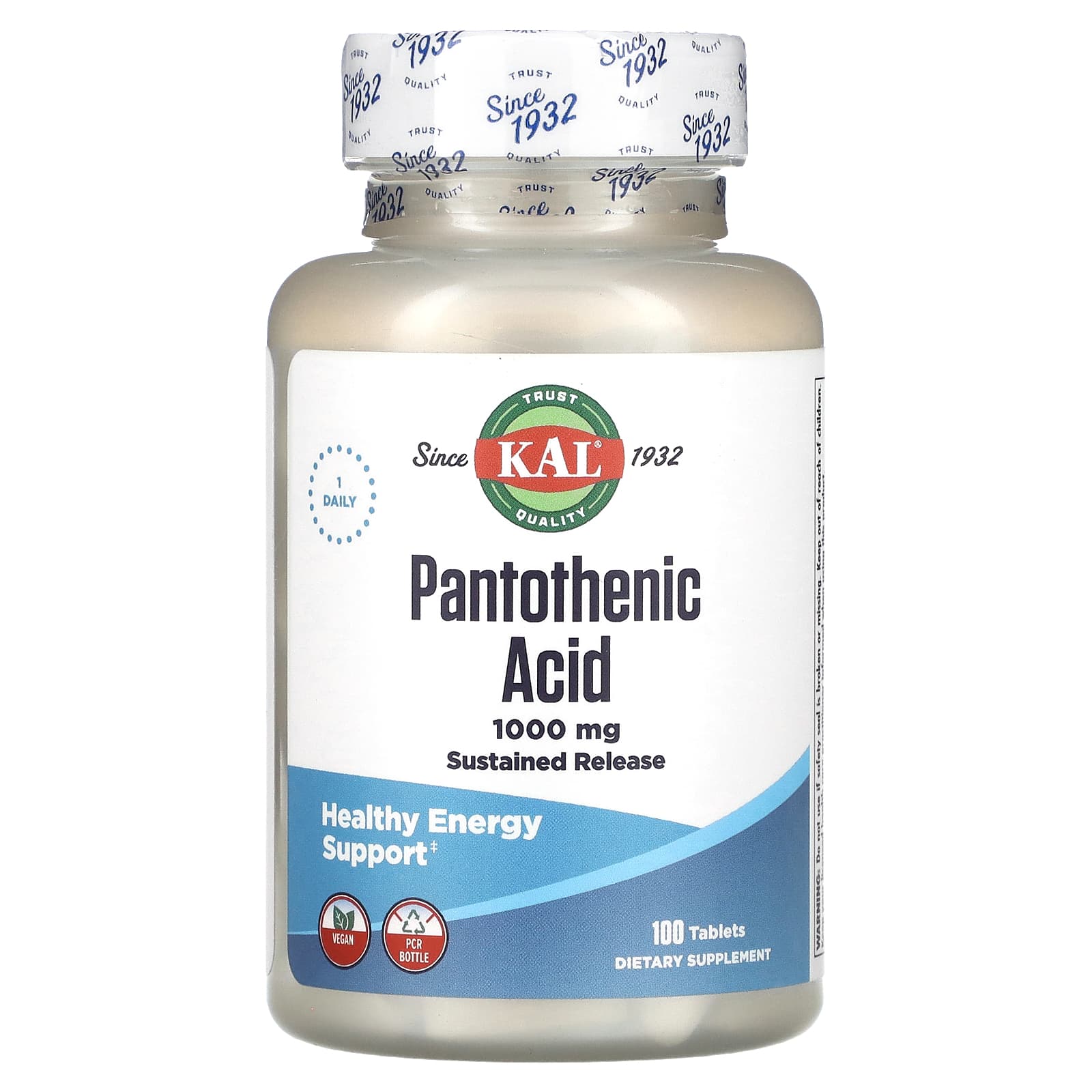 KAL <b>판토텐산</b> 1000mg 100정