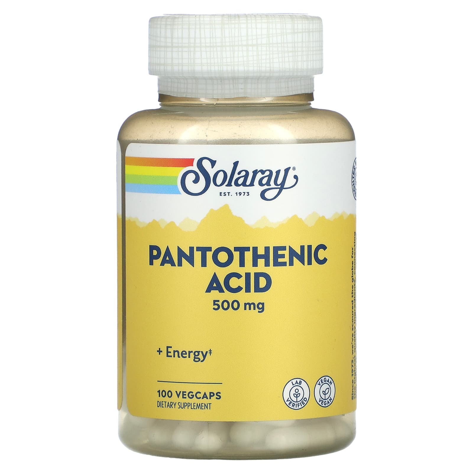 쏠라레이 <b>판토텐산</b> 500mg 베지캡슐 100정