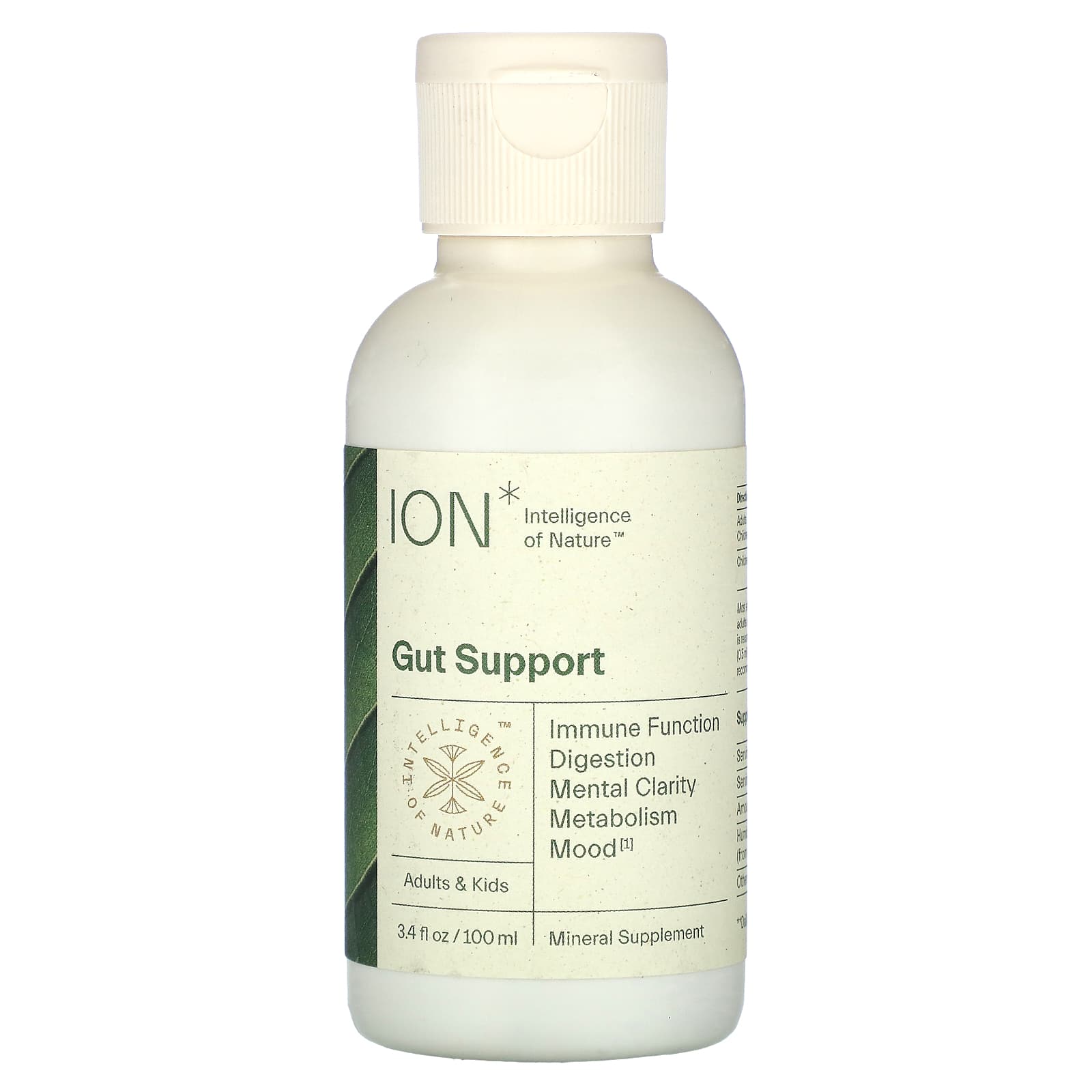 ION 인텔리전스오브네이처 거트 서포트 미네랄 서플라이먼트 100ml(3.4fl oz)