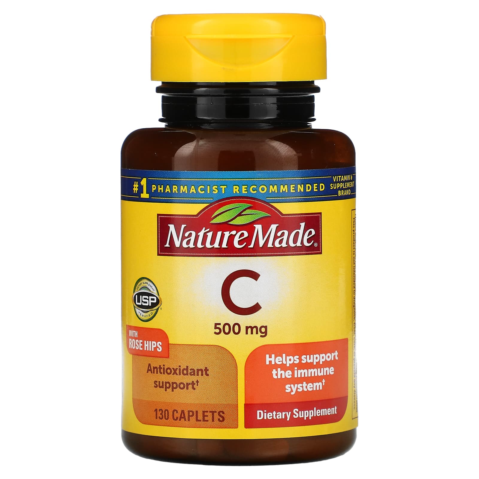 <b>네이쳐</b>메이드 비타민 C 로즈힙 500mg 130 캐플릿