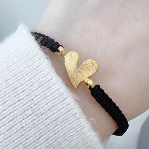 마르코샵 24K 순금 1.875g 3.75g 하트 매듭 팔찌