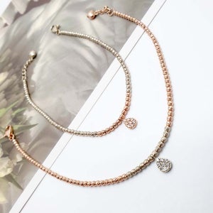 14k 18k 골드 볼팔찌 물방울 펜던트 컷팅볼 2mm 데일리 팔찌