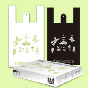 생분해 음식물 쓰레기 비닐 봉투 음쓰봉 썩는 비닐 봉투 블랙 5L 300매