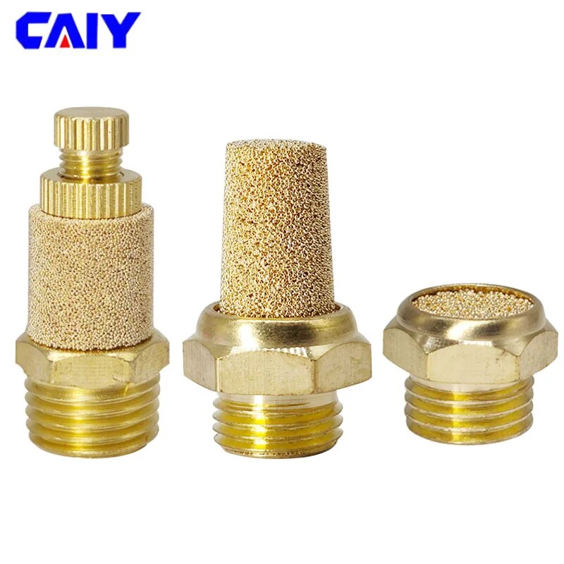공기 소음 머플러용 공압 황동 배기 소음기,BSL M5,1/8
