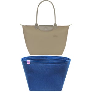 백앤센스 롱샴 르플리아쥬 그린 라지 31 x 30 x 19cm 숄더백 호환 이너백