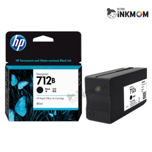 3ED29A (HP 712B) 검정 정품잉크 디자인젯 T210 T230 T250 T630