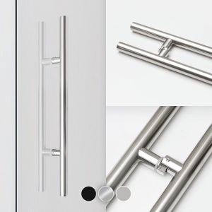 강화도어손잡이 유리문손잡이 출입문 상가문 HD-01유광스텐650x340