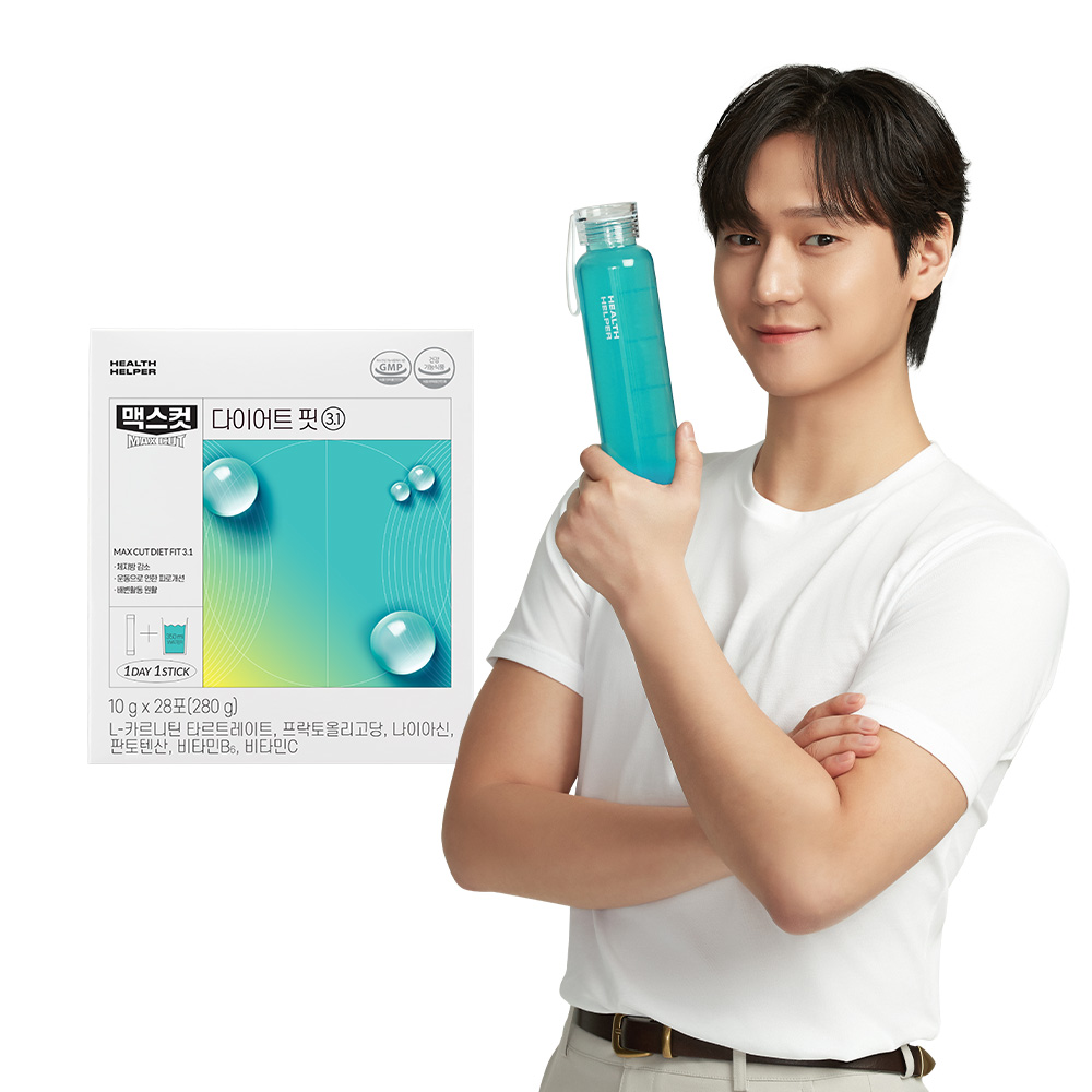 헬스헬퍼 맥스컷 다이어트 핏 3.1 L<b>카르니틴</b> 마시는에메랄드 다이어트워터 28포, 1개