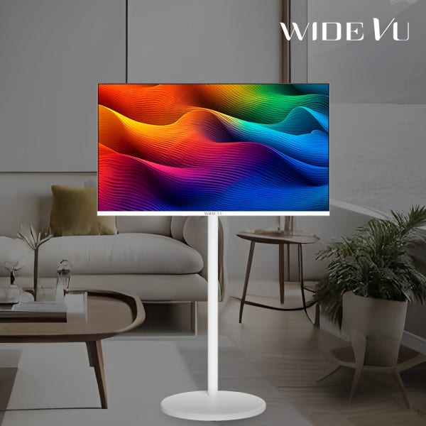 와이드뷰 와이드무빙뷰 화이트에디션 삼탠바이미 셋트 109cm(43인치) UHD 4K 스마트 이동식 TV 중소바이미 V1